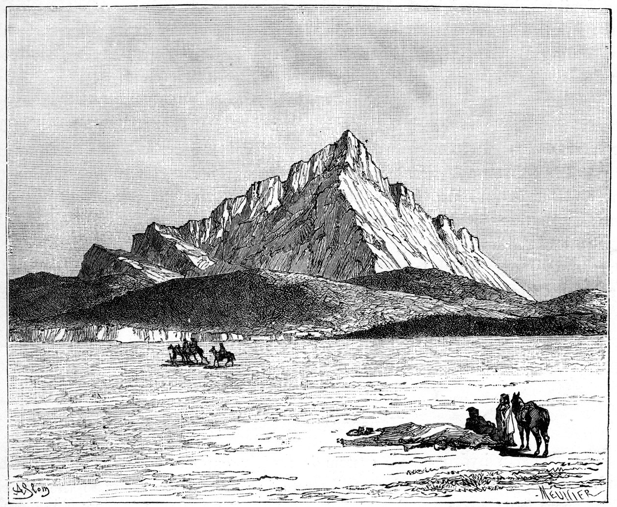 جبل زغوان c1890 بواسطة Meunier