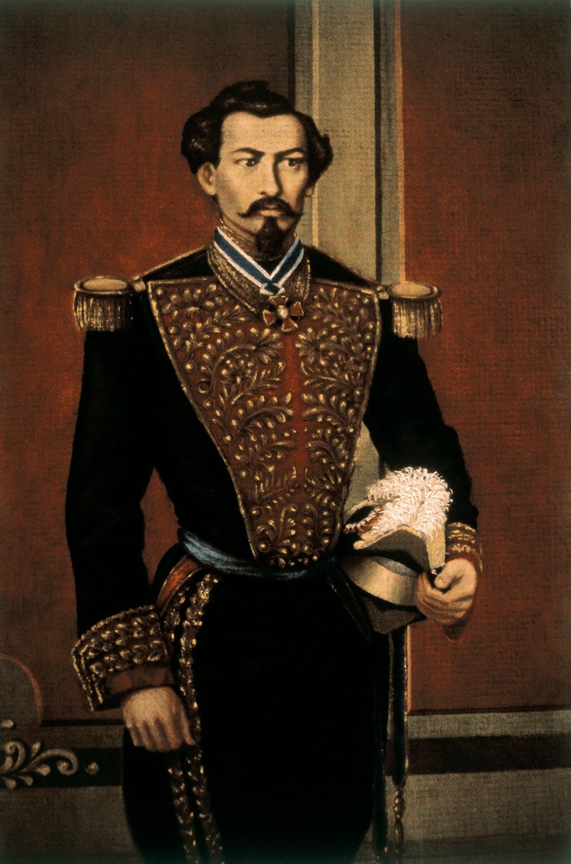 صورة ميغيل ميرامون (1831-1867) ، جنرال وسياسي مكسيكي (زيت على قماش) بواسطة المدرسة المكسيكية