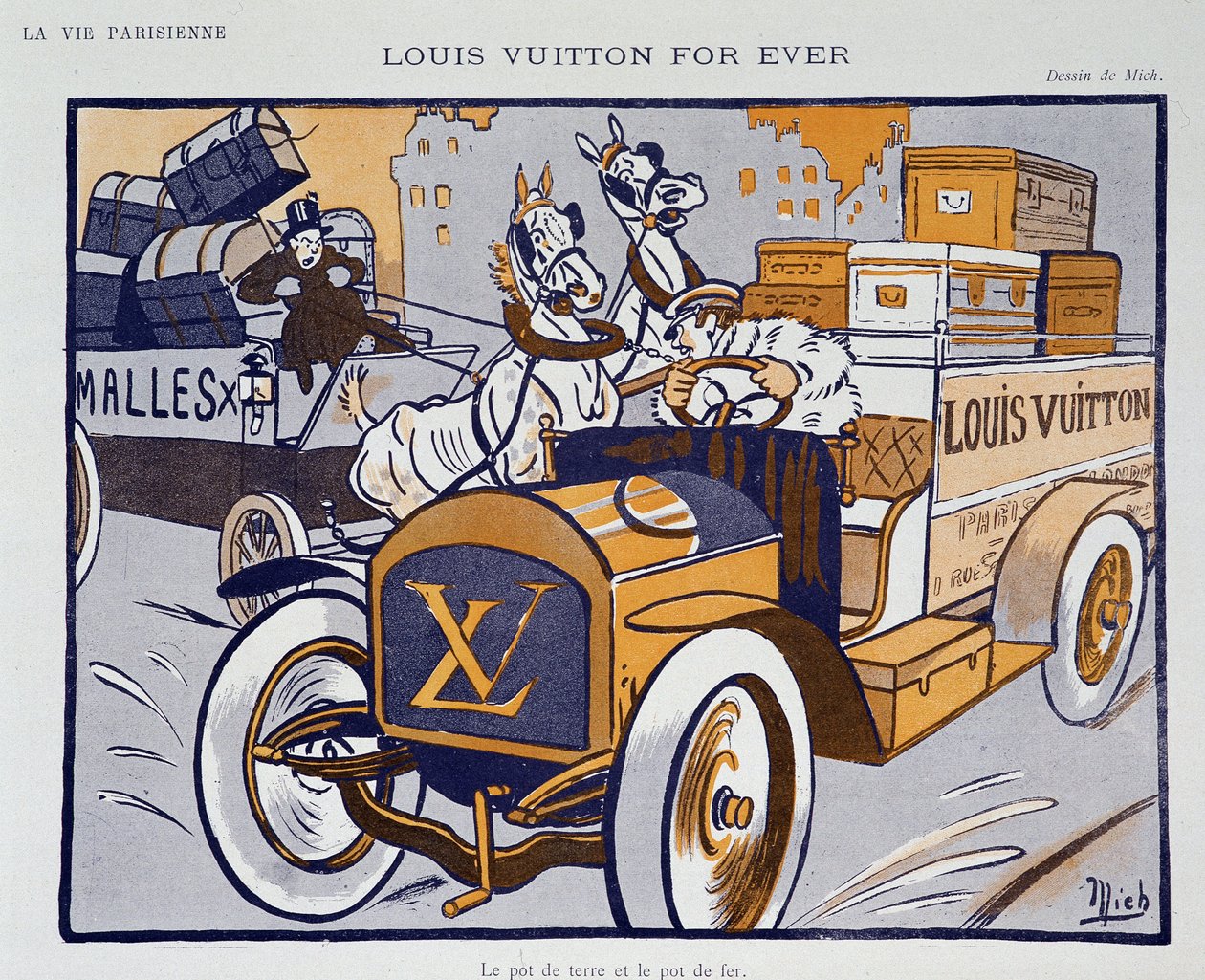 الإعلان عن Louis Vuitton by Mich (Michel Liebeaux بواسطة أنا