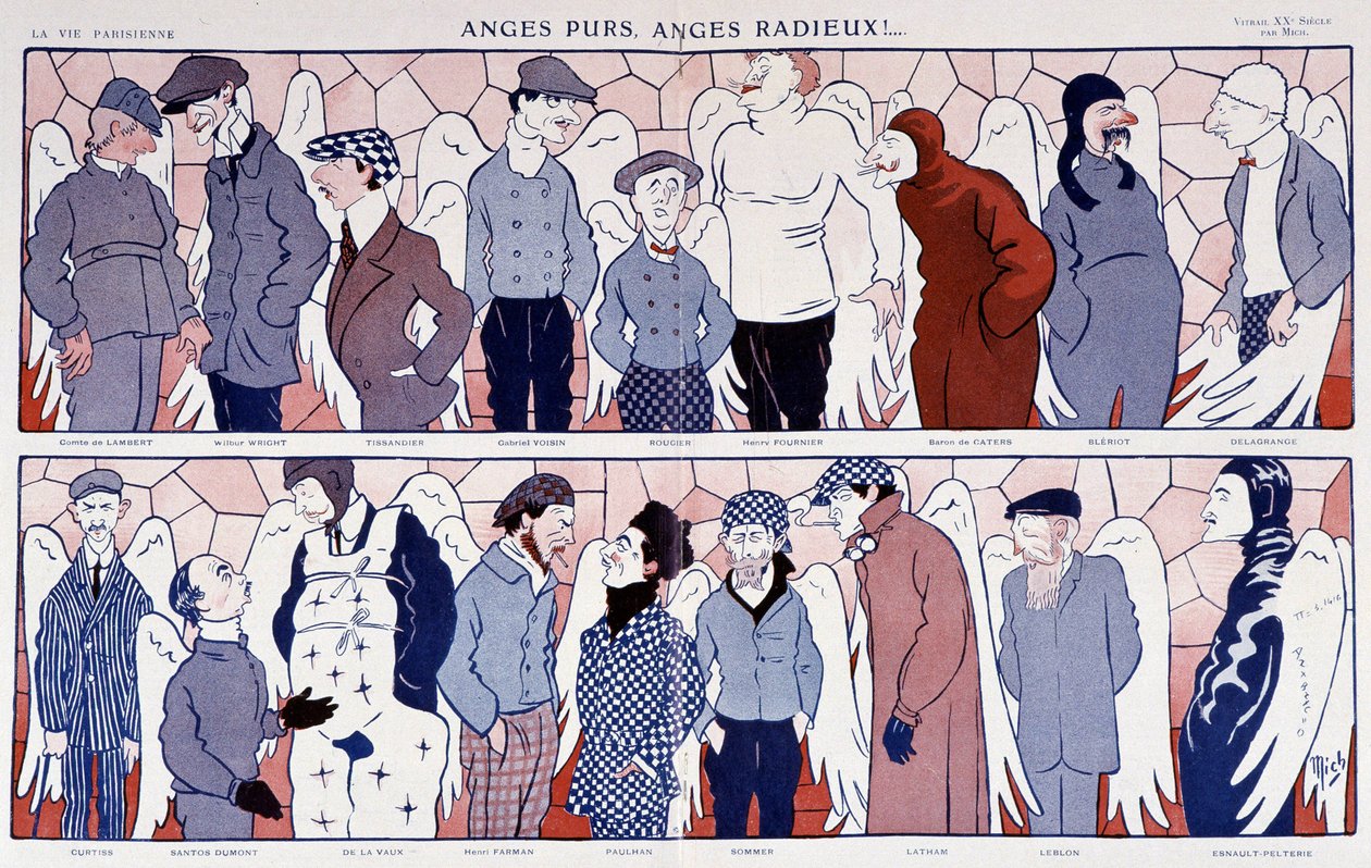 الكثير من الطيارين المشهورين كملائكة (معرض صور) - في "" La Vie Parisienne "" 12/11/1909. بواسطة أنا