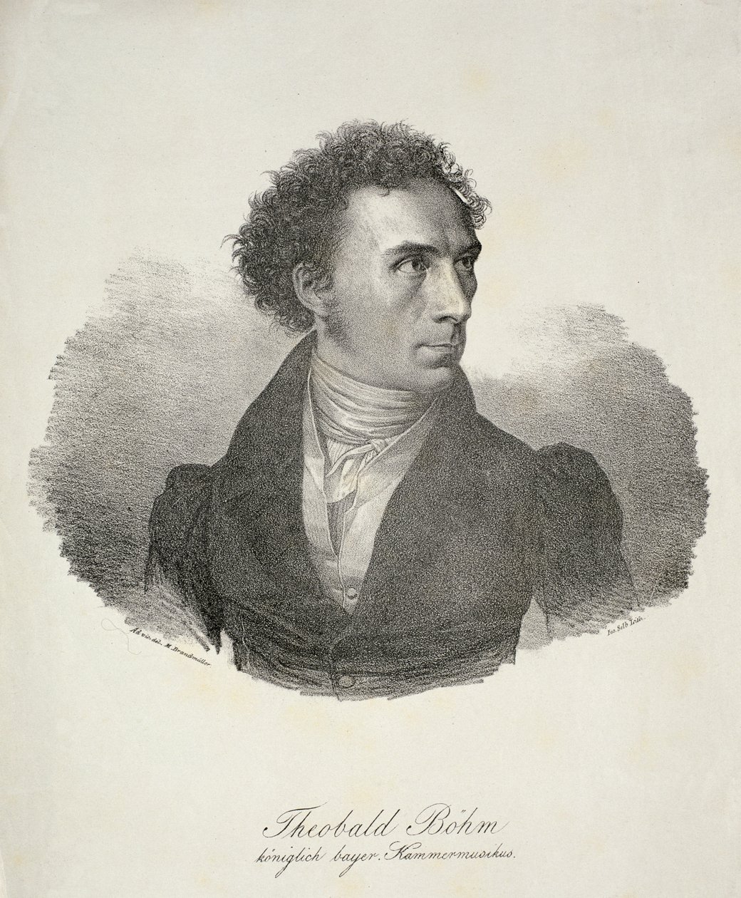 Theobald Bohm (1794-1881) منقوش بواسطة Selb بواسطة مايكل براندميلر