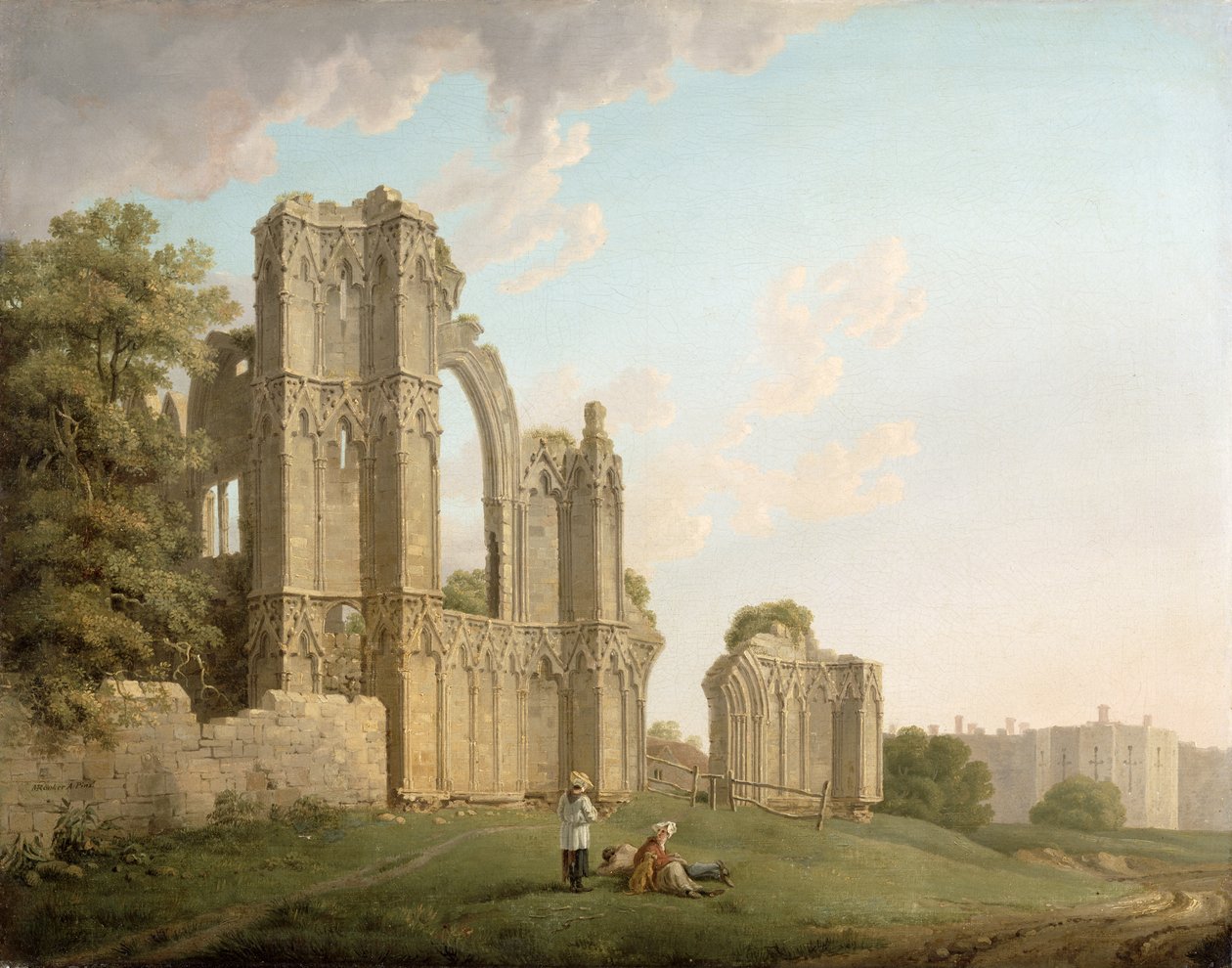دير سانت ماري ، يورك ، ج .1778 بواسطة مايكل روكر