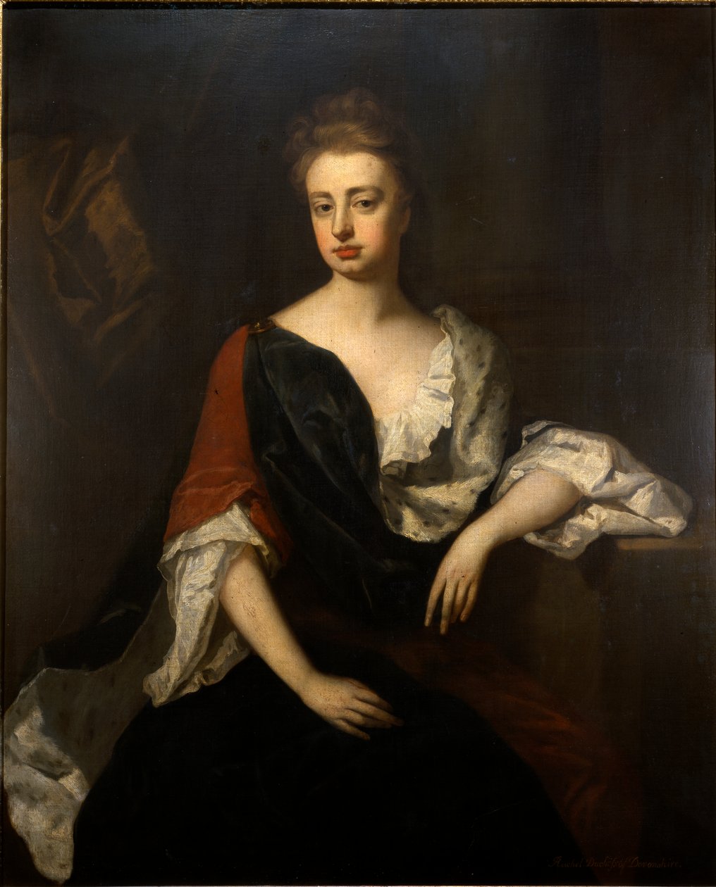 Portrait of Rachel Russell, Duchess of Devonshire, c.1694-1700 (oil on canvas) بواسطة مايكل (Attr. To) Dahl