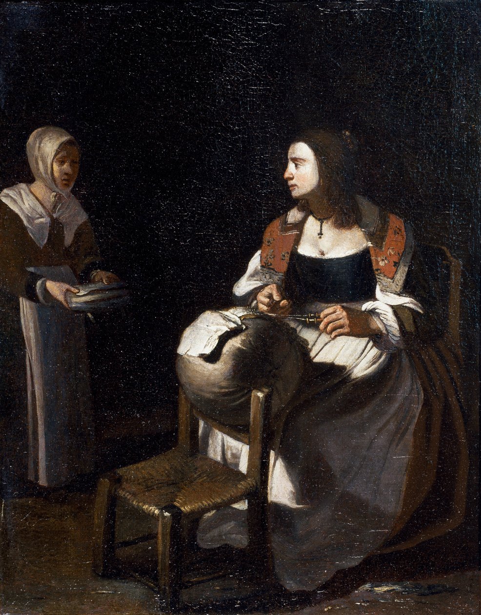 The pillow-lace maker (oil on canvas) بواسطة مايكل (أتر. إلى) سويرتس