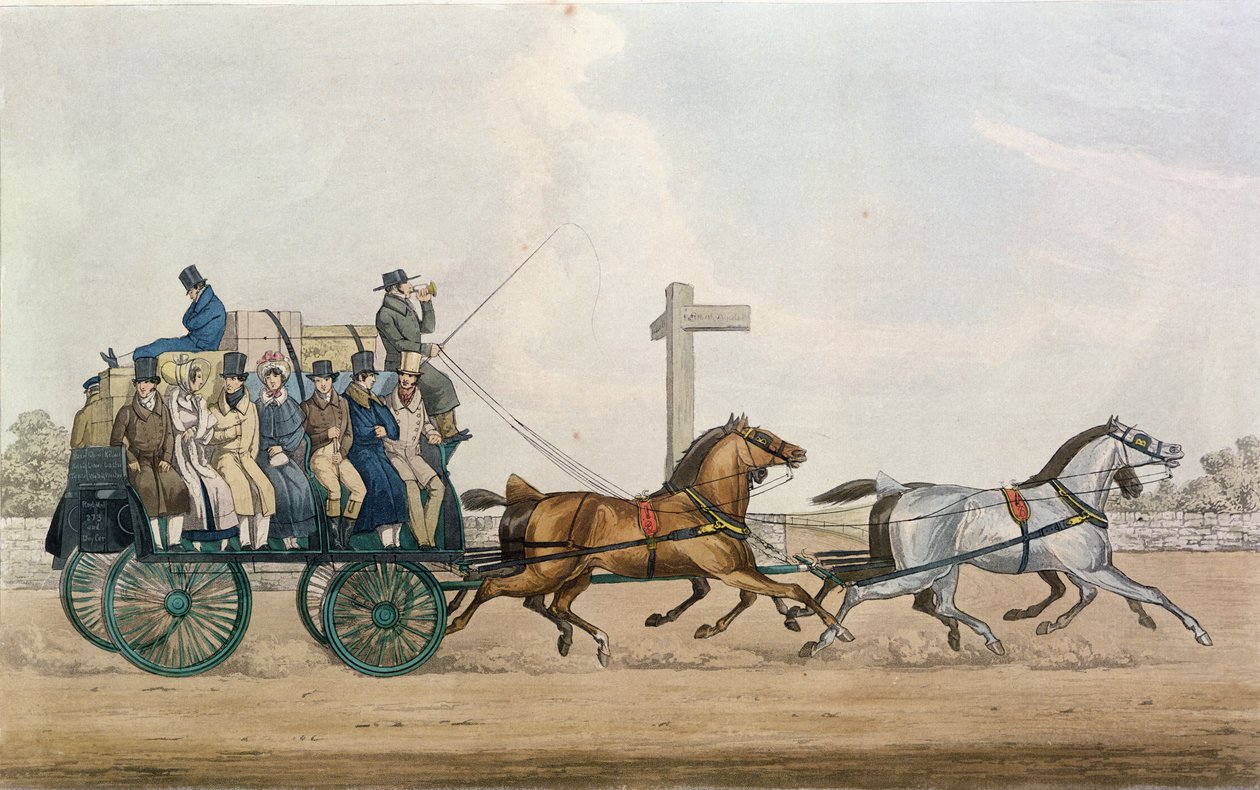 الوصول إلى نهاية المرحلة ، نقشت بواسطة ج.هاريس ، 1856 بواسطة مايكل أنجيلو هايز
