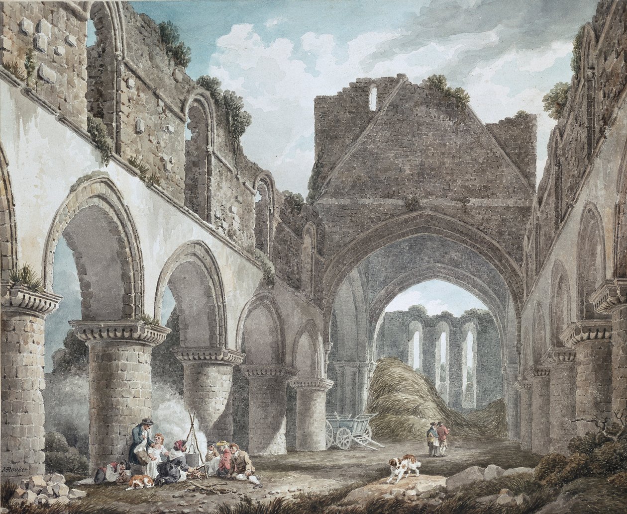 دير بيلدواس ، شروبشاير ، c1760-1800 بواسطة مايكل أنجيلو روكر