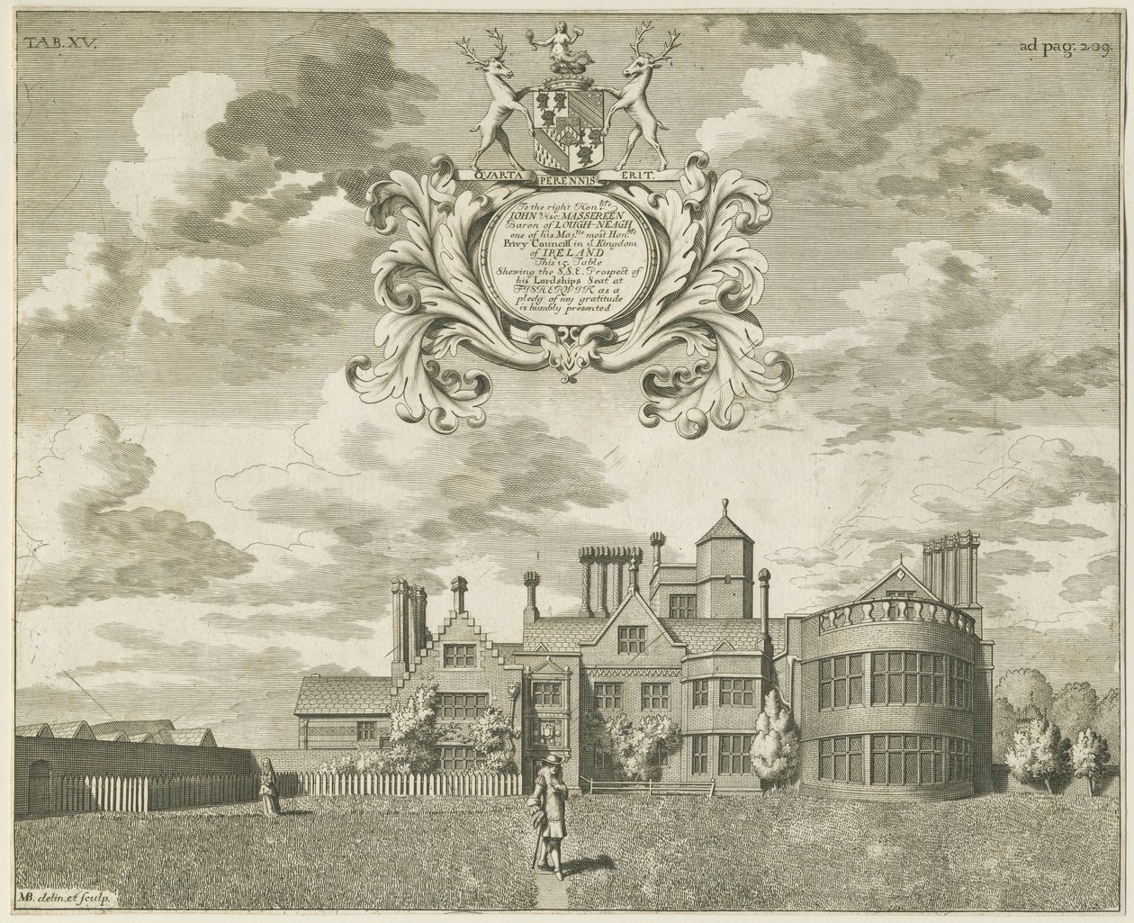 قاعة فيشرويك: نقش على لوح نحاسي ، بدون تاريخ [1653-1686] (طباعة) بواسطة مايكل برغرز