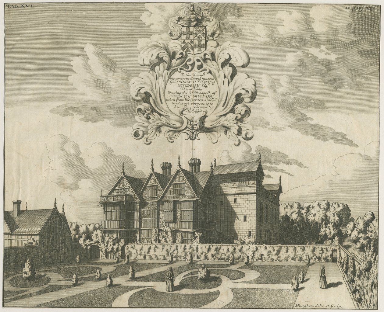 Madeley Manor House: engraving, nd [c 1686] (print) بواسطة مايكل برغرز