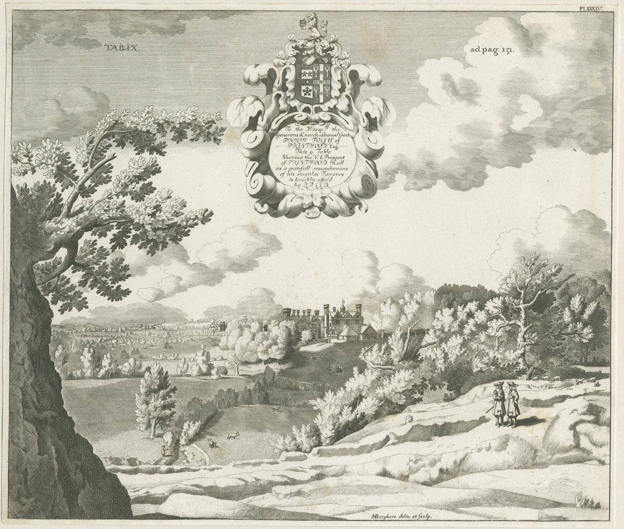 Prestwood Hall: النقش ، بدون تاريخ [1753-1827] بواسطة مايكل برغرز