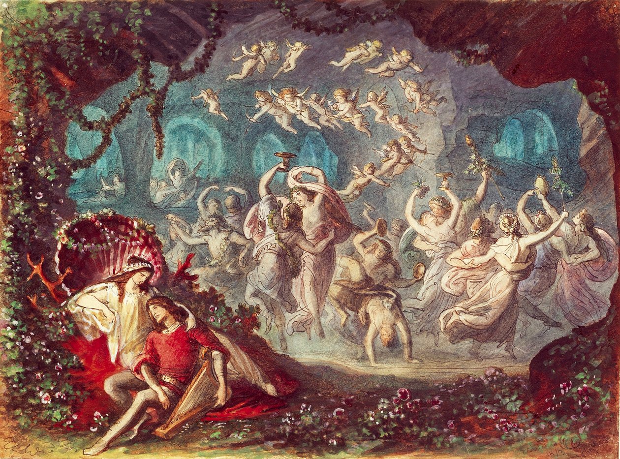 Monaco, Set design for Tannhauser performance by Richard Wagner at Munich National Theater بواسطة مايكل إيكتر