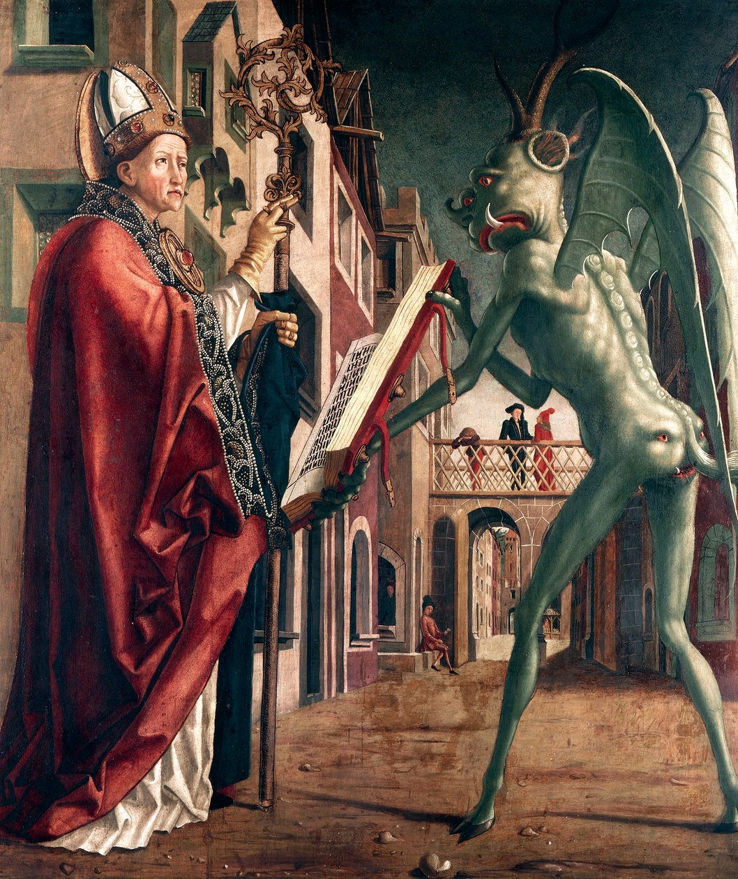 St Wolfgang and the Devil, Life of St Wolfgang بواسطة مايكل باشر