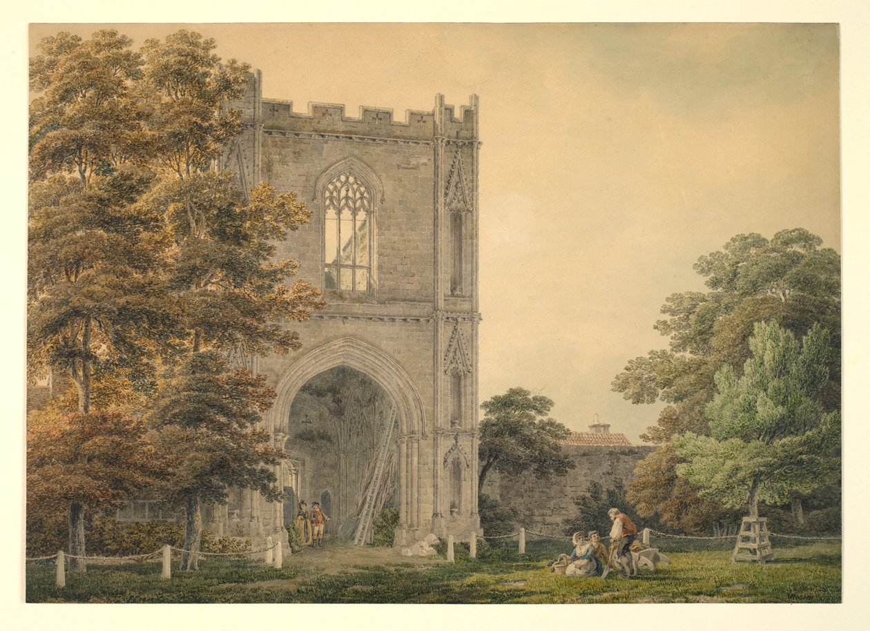 البوابة المدمرة في الدير ، Bury St Edmunds ، 1788-1801 بواسطة مايكل روكر