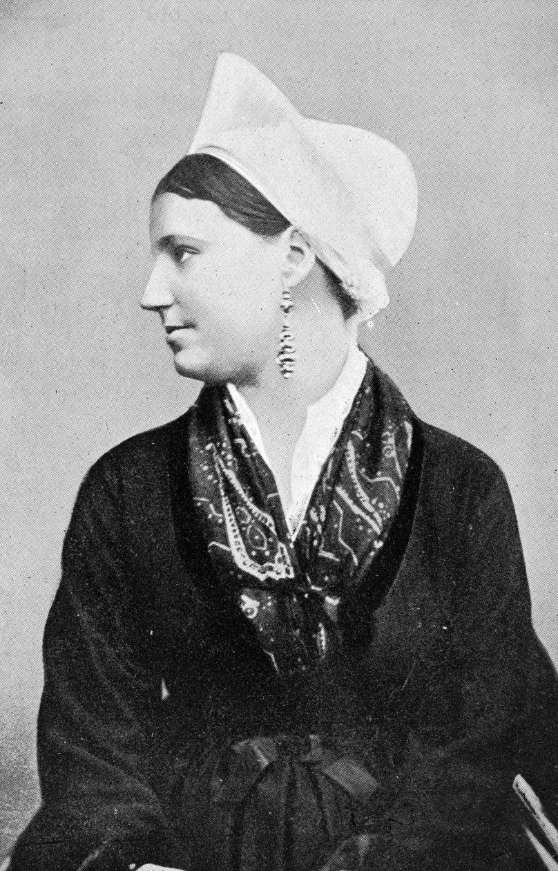 A Fishwife of Le Portel ، Pas-de-Calais ، فرنسا ، c.1900 بواسطة ميشيل برثود