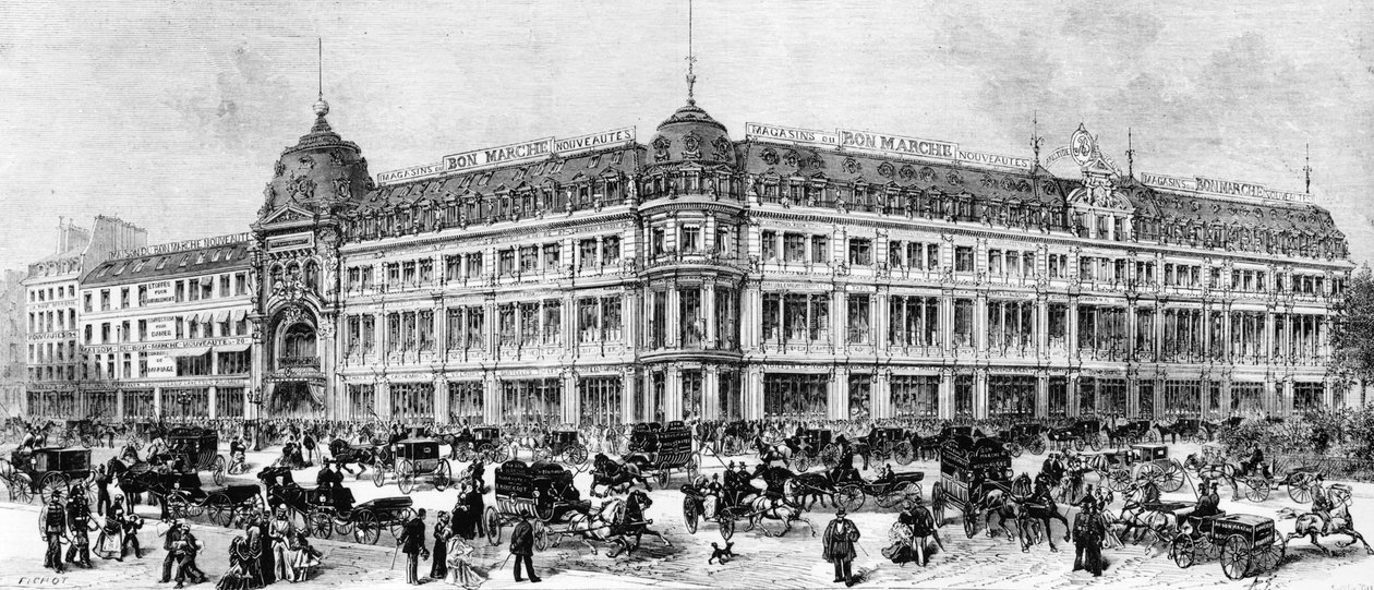 متاجر Bon Marché ، باريس ، c.1887 بواسطة ميشيل تشارلز فيتشوت
