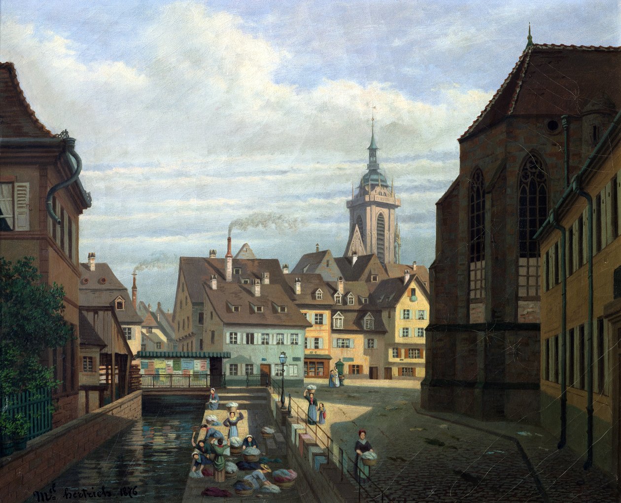 Place des Dominicains ، كولمار ، 1876 بواسطة ميشيل هرتريش