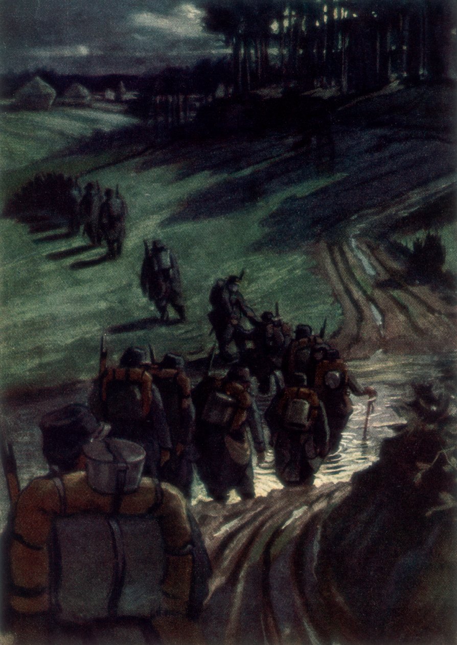 "الخروج إلى الخنادق" ، 1915 ، 1926. بواسطة ميشيل
