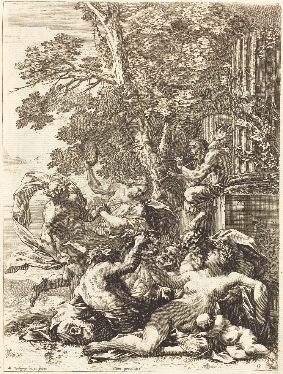 Bacchante مع Sleeping Child بواسطة ميشيل دوريني