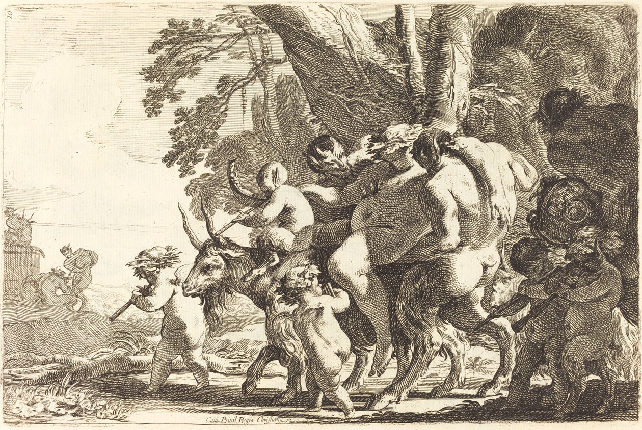 Silenus سكران بواسطة ميشيل دوريني