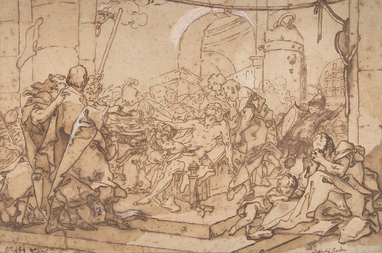 وفاة سقراط ، كاليفورنيا. 1749. بواسطة ميشيل فرانسوا داندر باردون
