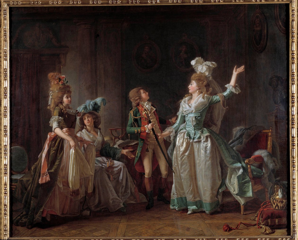 رحيل لوحة التنين لميشيل غارنييه (1753-1819). 1780 خافت. 0.54 × 0.65 م. باريس ، متحف كارنافالي بواسطة ميشيل غارنييه