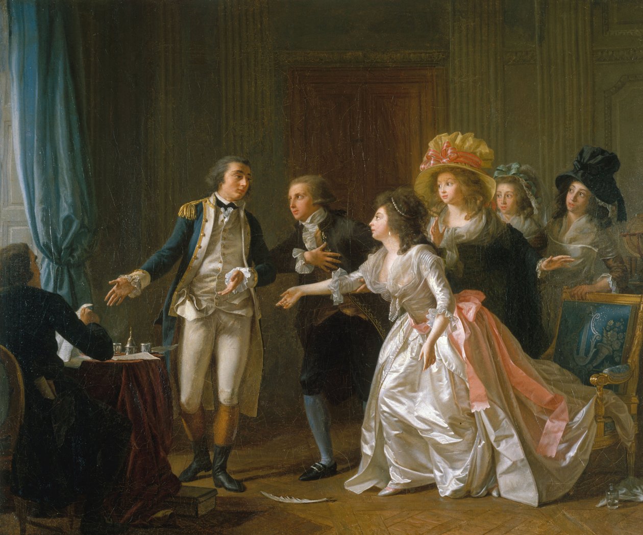عقد الزواج المنقطع ، ج. 1789. بواسطة ميشيل غارنييه