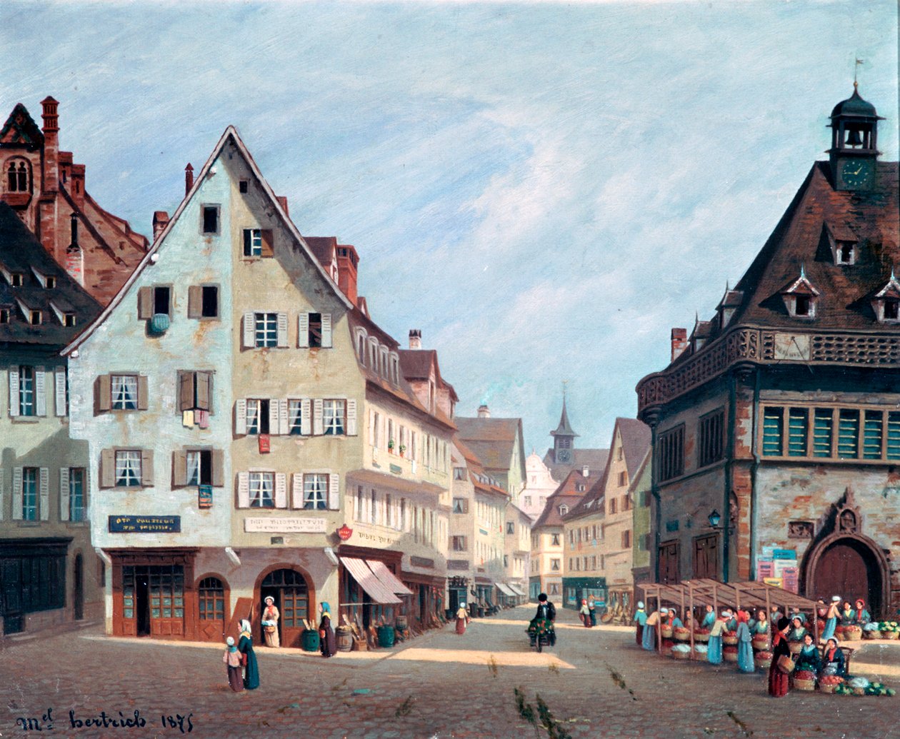 Place Du Marche-Aux-Fruits ، كولمار ، 1875 بواسطة ميشيل هرتريش