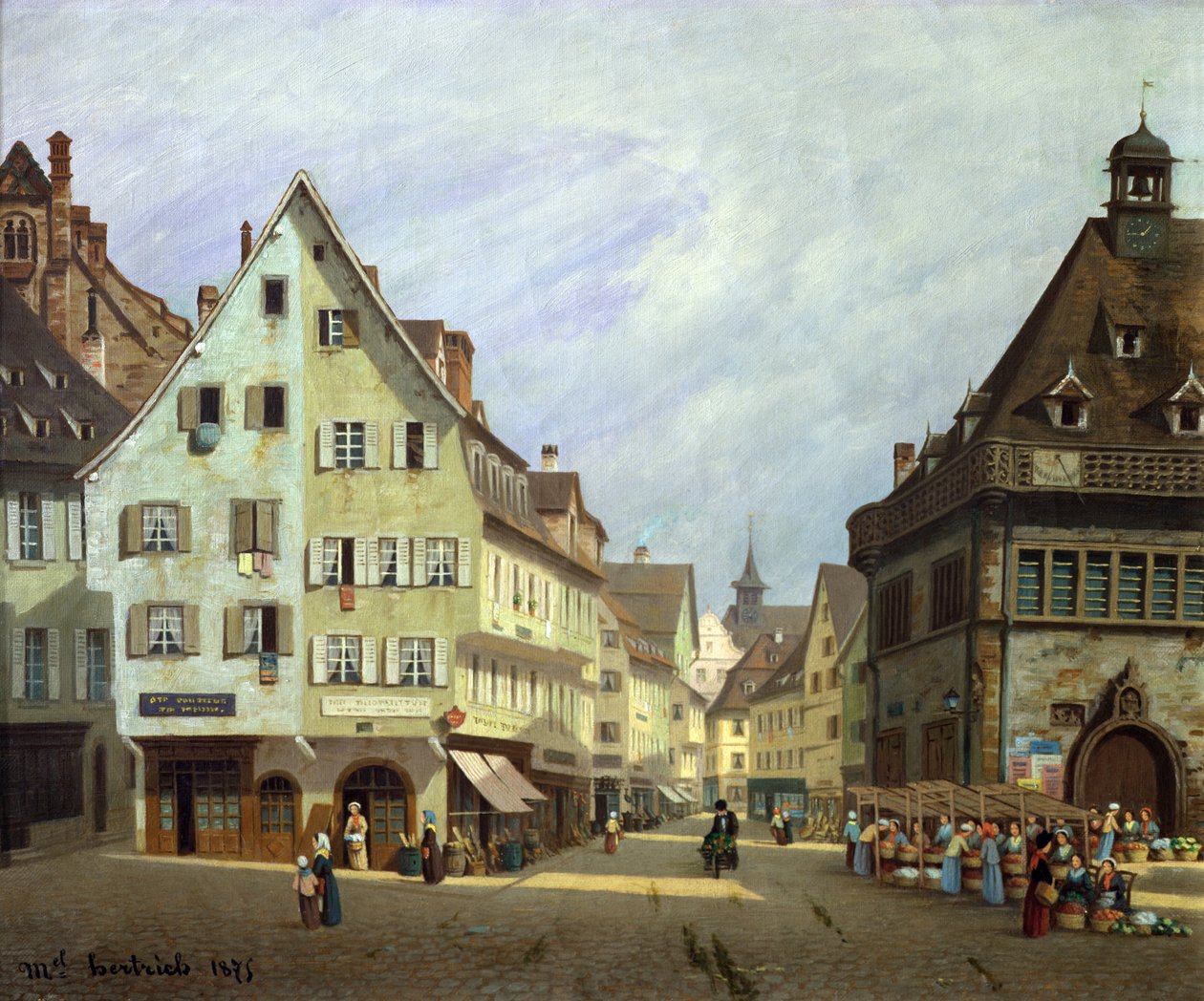 Place du Marche-aux-Fruits ، كولمار ، 1875 بواسطة ميشيل هرتريش