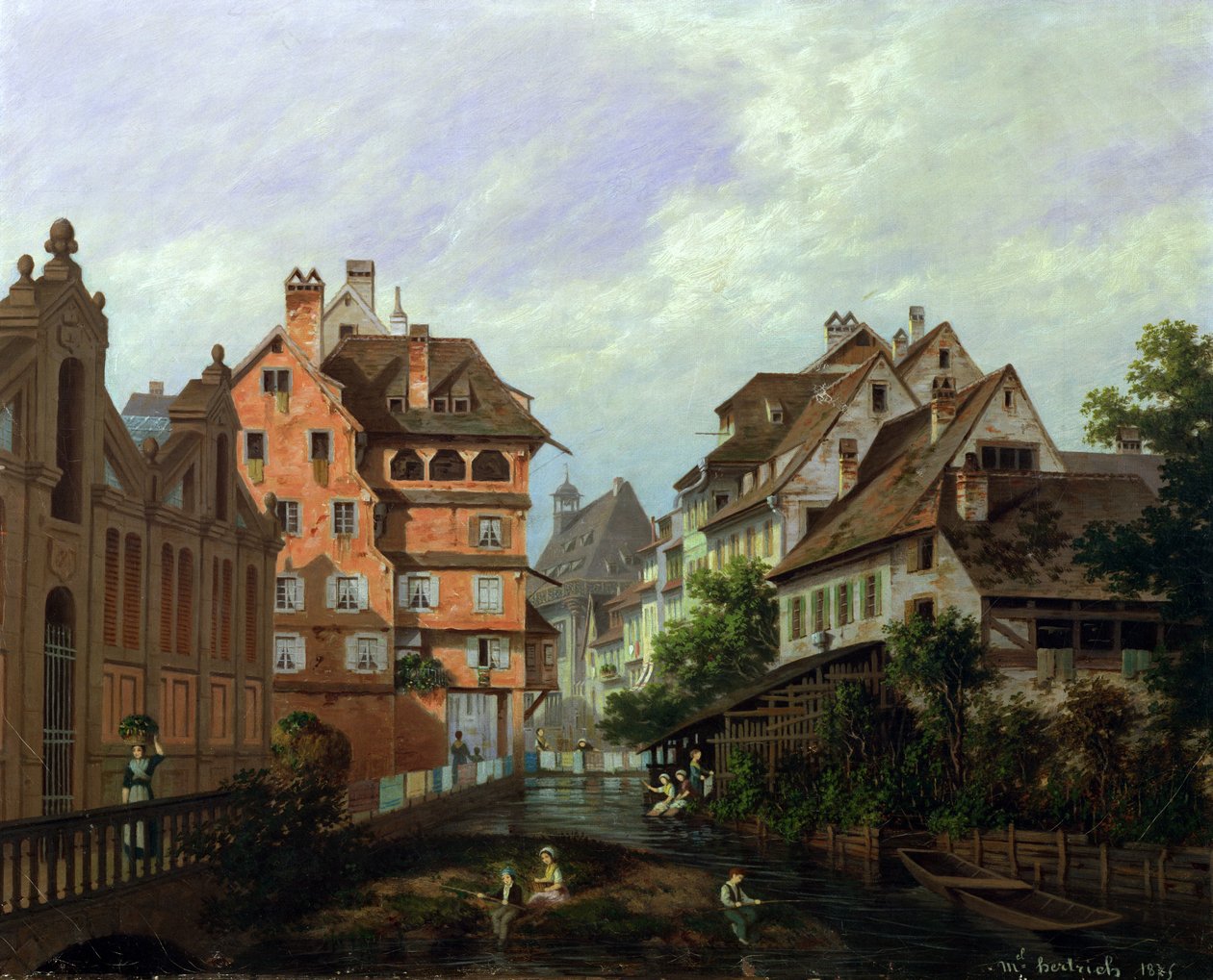 Rue des Tanneurs ، كولمار ، 1875 بواسطة ميشيل هرتريش
