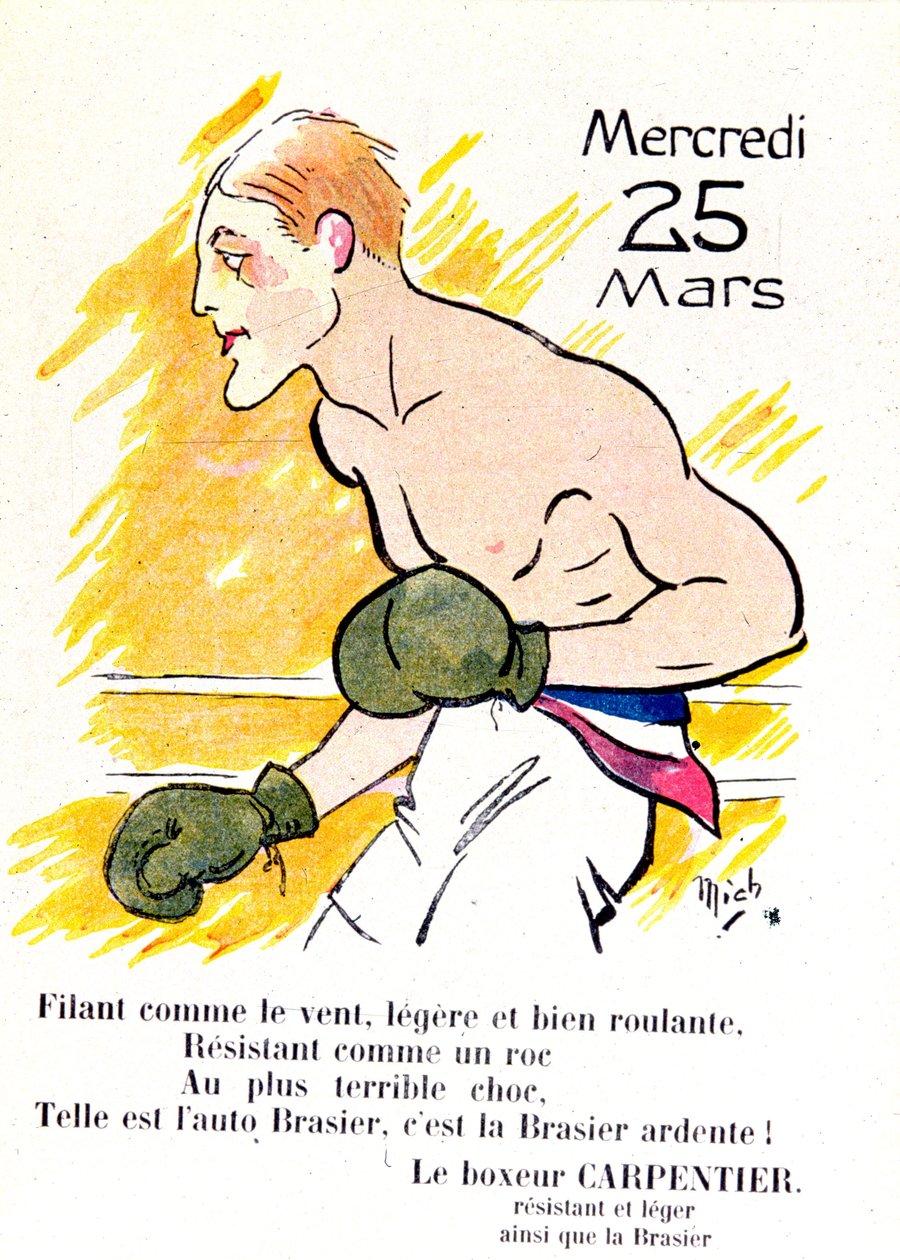 الملاكم جورج كاربنتير ، c.1920 بواسطة ميشيل ليبو
