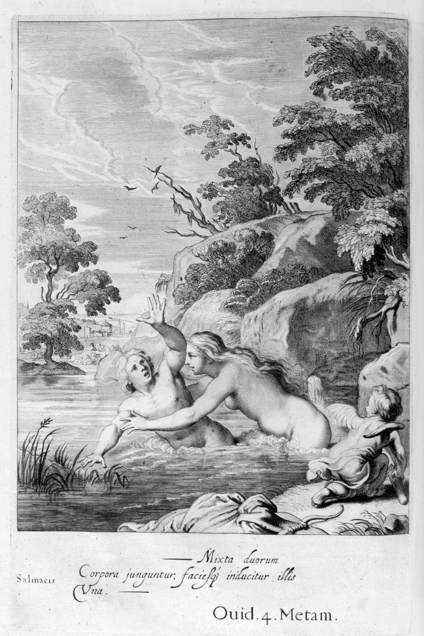 حورية حورية و Hermaphroditus ، 1655 بواسطة ميشيل دي مارول
