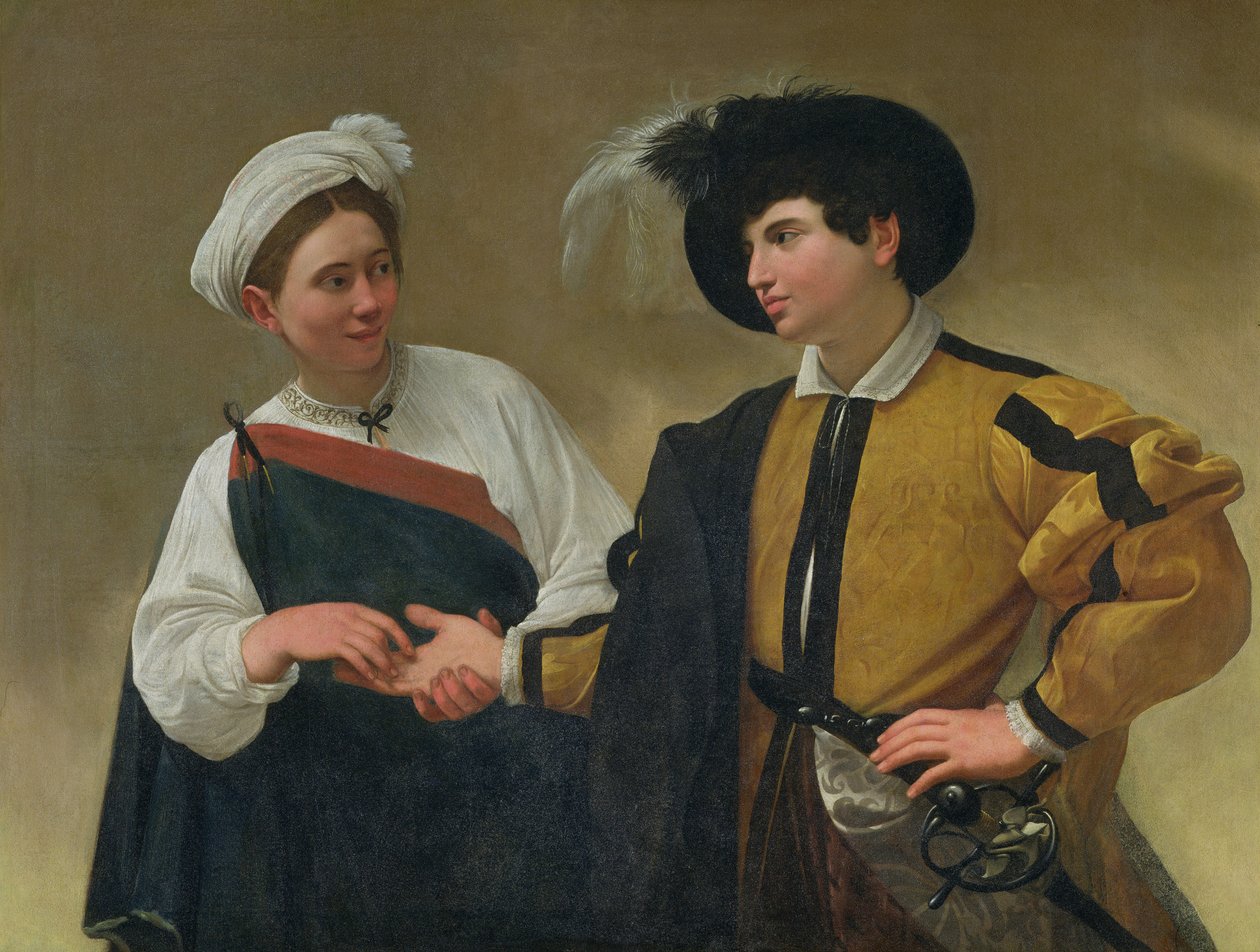 The Fortune Teller (La Buona Ventura) ، c.1594 بواسطة مايكل أنجلو ميريسي كارافاجيو