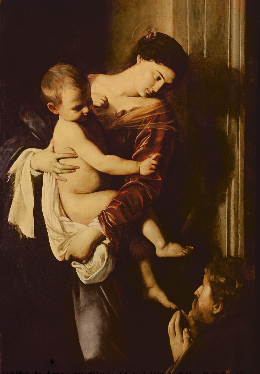 تفاصيل مادونا الحجاج ، c.1603-05 بواسطة مايكل أنجلو ميريسي كارافاجيو