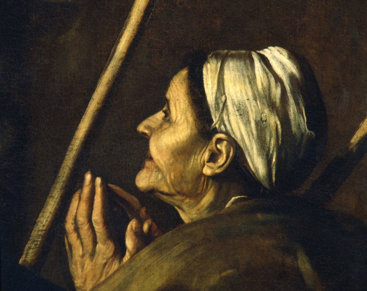 التفاصيل من مادونا لوريتو ، c.1606 بواسطة مايكل أنجلو ميريسي كارافاجيو