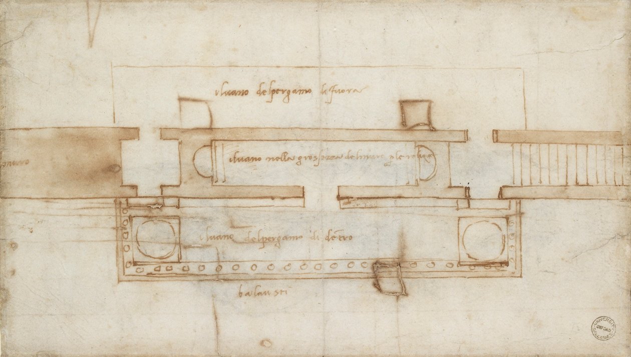 تصميم غرفة بقايا ، c1490-1560 بواسطة مايكل أنجلو بوناروتي