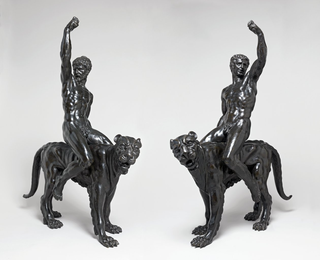 الفهود عراة ركوب الفهود ، c.1506-08 (برونزية) بواسطة مايكل أنجلو بوناروتي