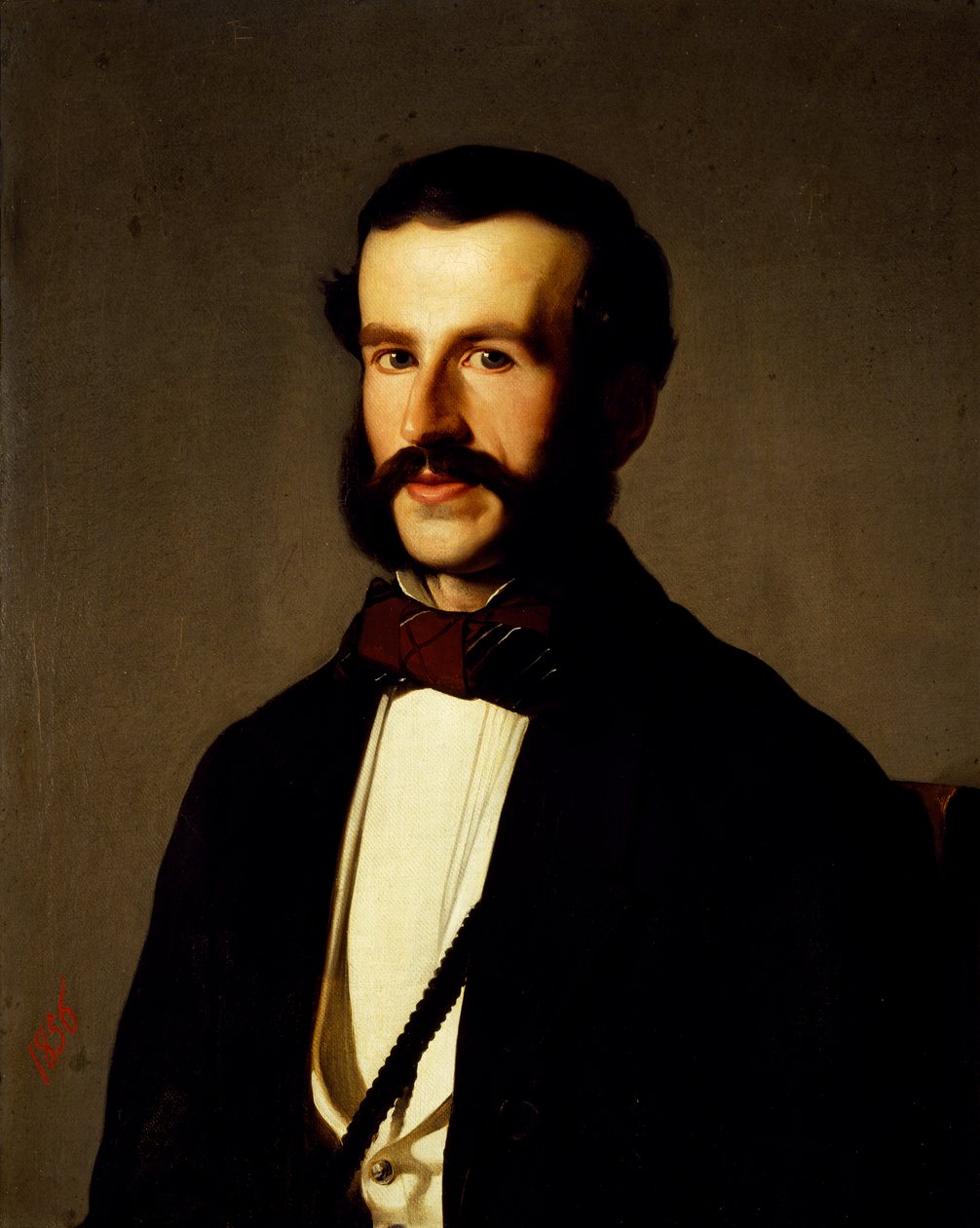 Portrait of man, by Michel Angelo Pittatore (1825-1923), oil on canvas, 59x72 cm بواسطة مايكل أنجلو بوناروتي