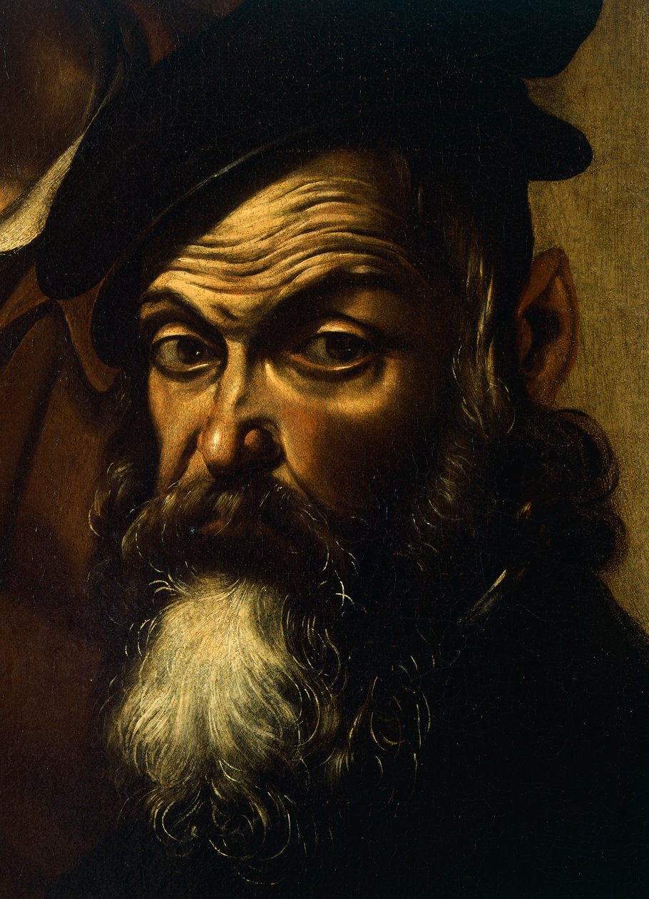 Pilate, detail from Ecce Homo, c.1605 (oil on canvas) بواسطة مايكل أنجلو ميريسي دا كارافاجيو
