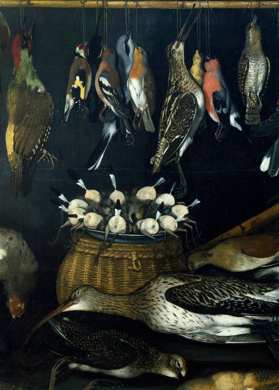 لا تزال الحياة مع الطيور ، بواسطة Master of the Hartford Still-Life (زيت على قماش) (التفاصيل 624934) بواسطة مايكل أنجلو ميريسي دا كارافاجيو