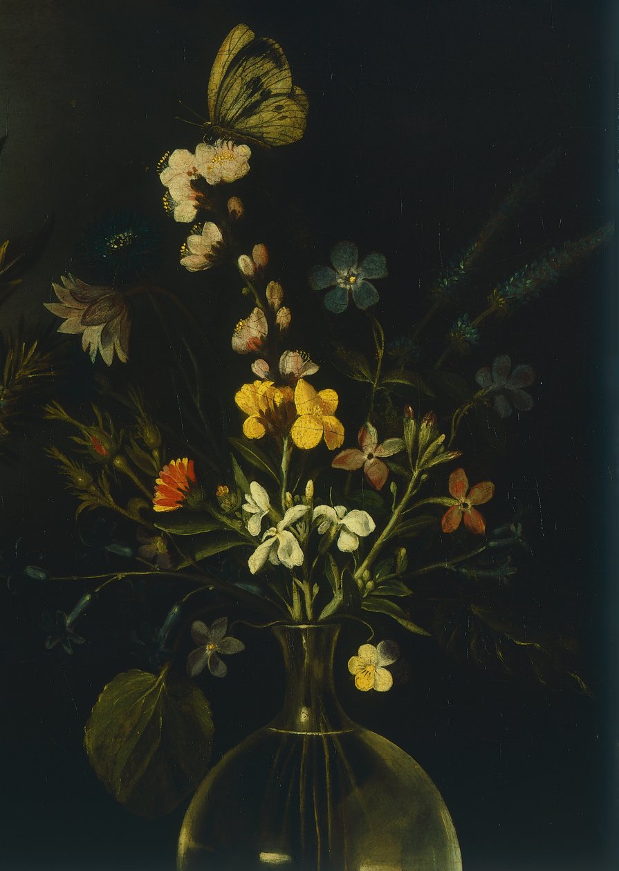 لا تزال الحياة مع الزهور والفاكهة ، بواسطة Master of the Hartford Still Life ، حوالي 1600-10 (زيت على قماش) بواسطة مايكل أنجلو ميريسي دا كارافاجيو