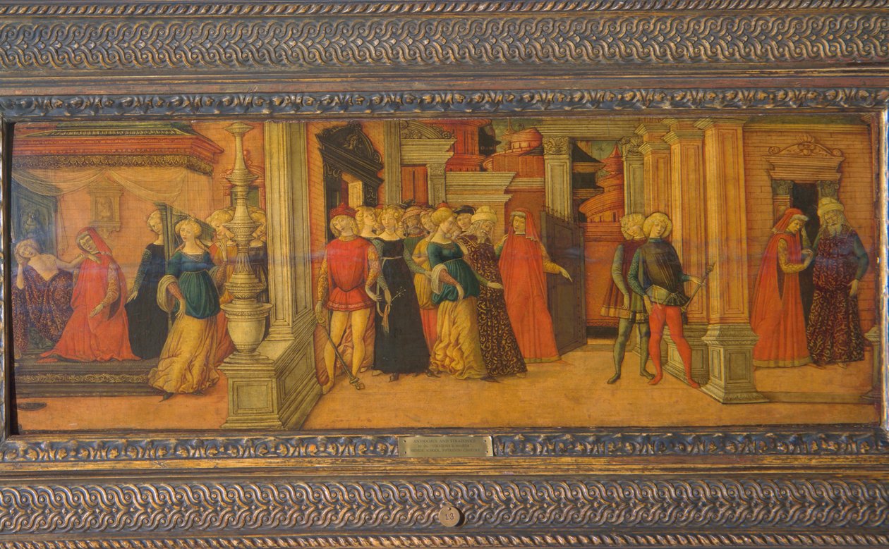 Antiochus and Stratonice ، c.1470 (درجة الحرارة على اللوحة) بواسطة ميشيل شيامبانتي