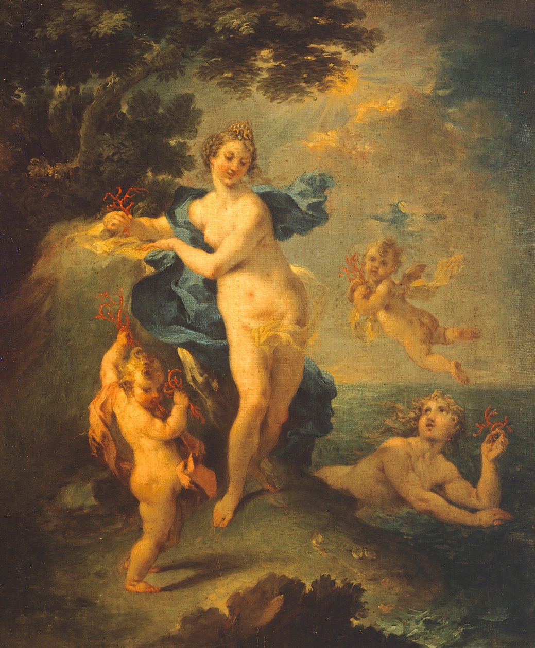 Nymphs with Corals بواسطة ميشيل روكا