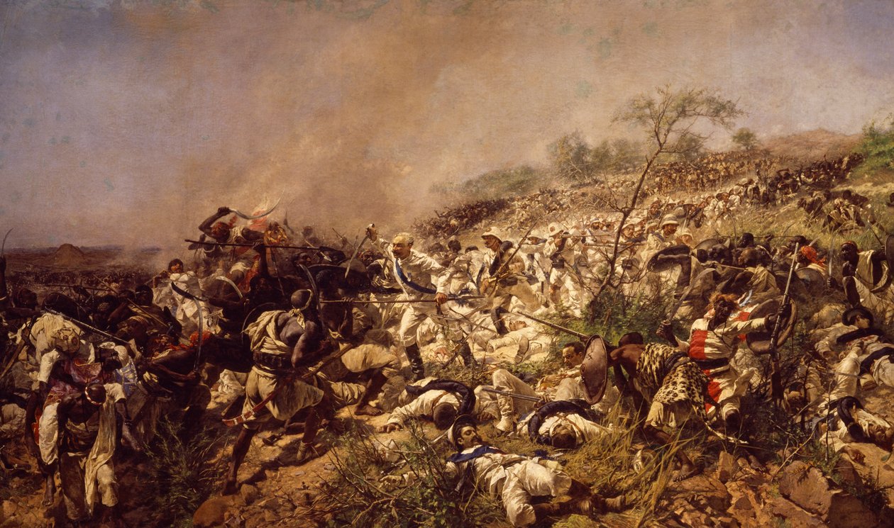 The Battle of Dogali, by Michele Cammarano بواسطة ميشيل كامارانو