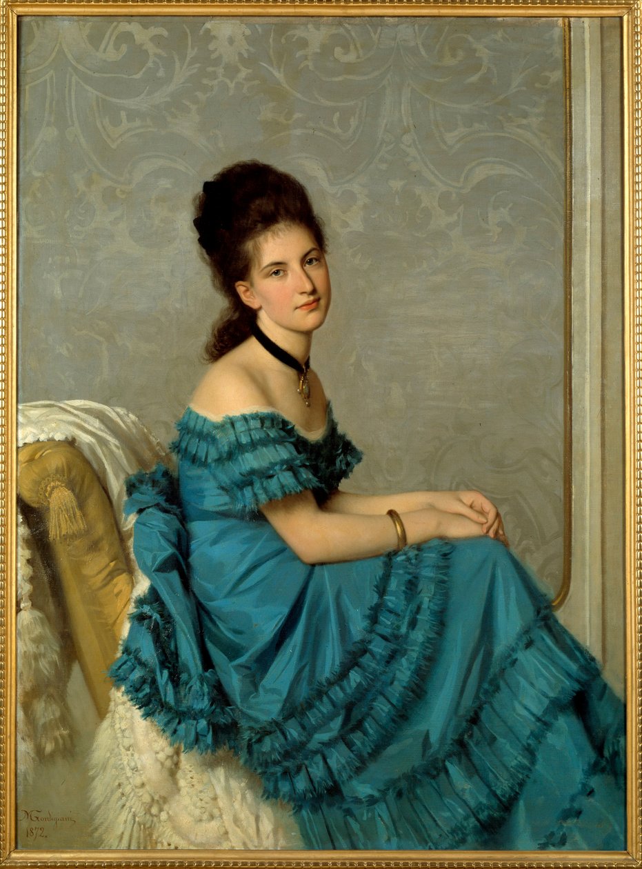 صورة لأديلايد بانتي. رسم ميشيل جورديجياني (1830-1909) بواسطة ميشيل جورديجياني