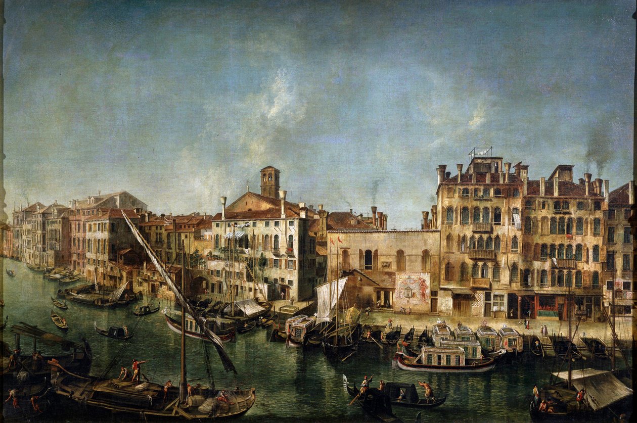 منظر للقناة الكبرى من Fondamenta Del Vin ، 1736-1737. بواسطة ميشيل ماريشي