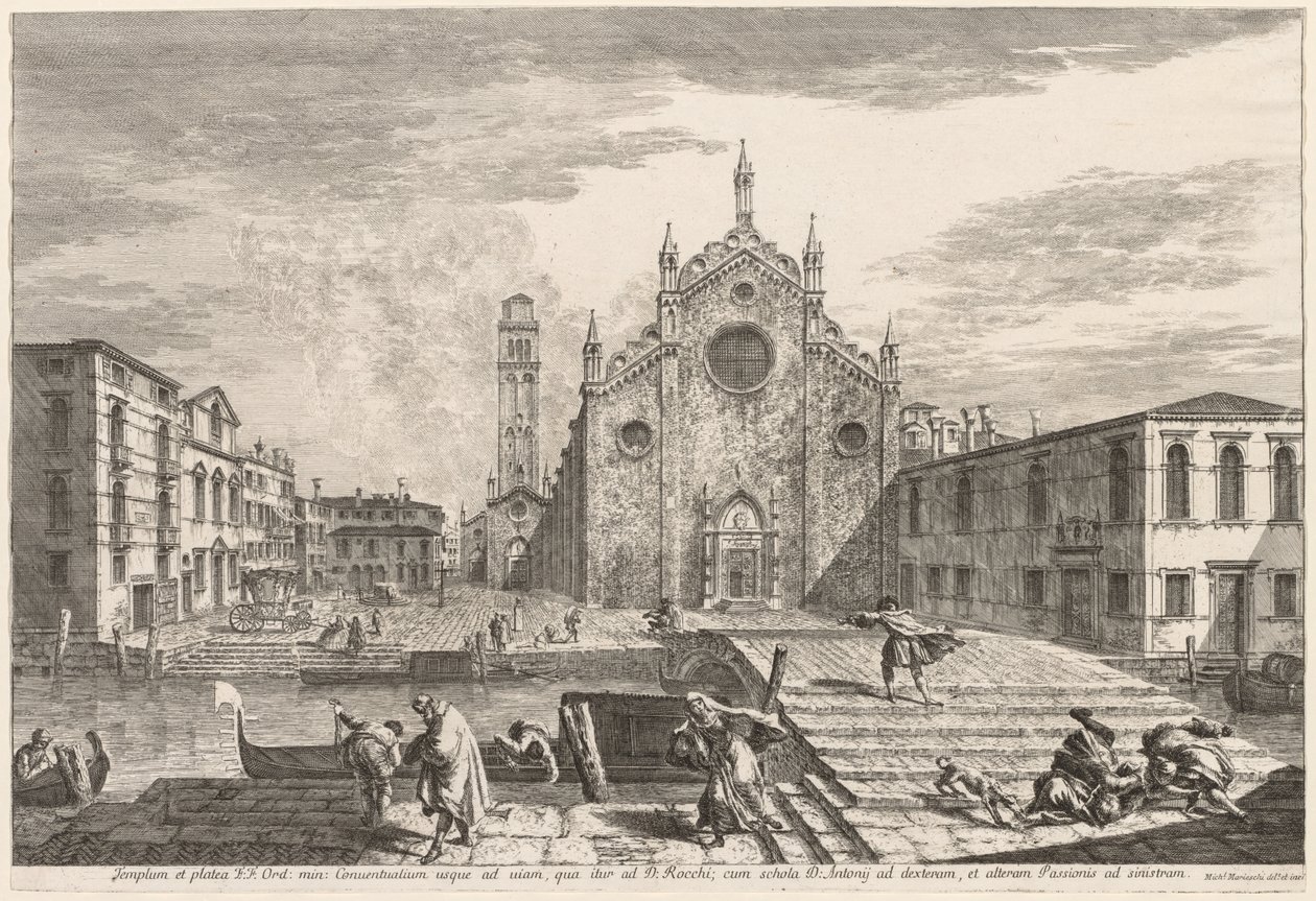 مناظر لمدينة البندقية: Campo dei Frari بواسطة ميشيل ماريشي