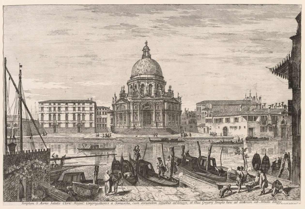 مناظر البندقية: SM Della Salute ، 1741. بواسطة ميشيل ماريشي