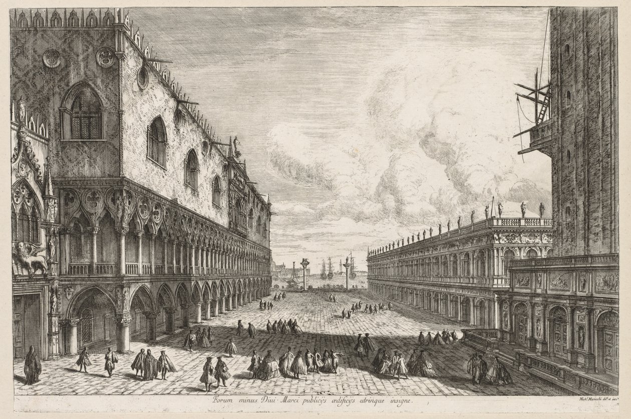 مناظر لمدينة البندقية: The Piazzetta بواسطة ميشيل ماريشي