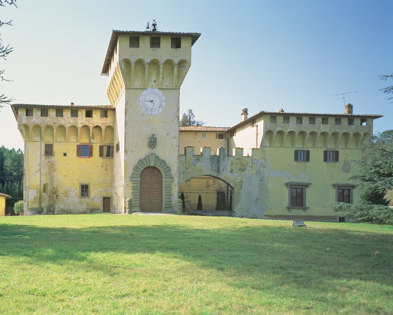 Villa Medicea Cafaggiolo ، مصممة لكوزيمو إيل فيكيو (1389-1464) (انظر أيضًا 60455) بواسطة Michelozzo di Bartolommeo