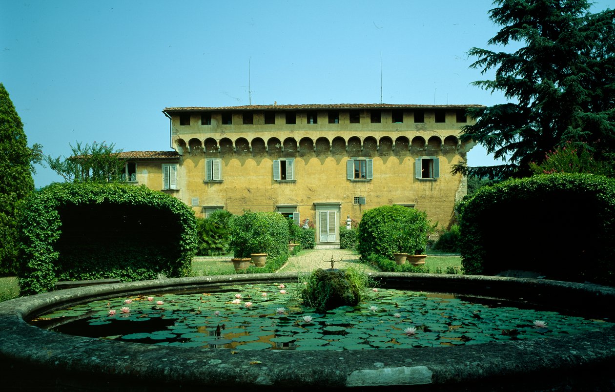 Medici Villa of Careggi ، بدأت عام 1459 بواسطة Michelozzo di Bartolommeo