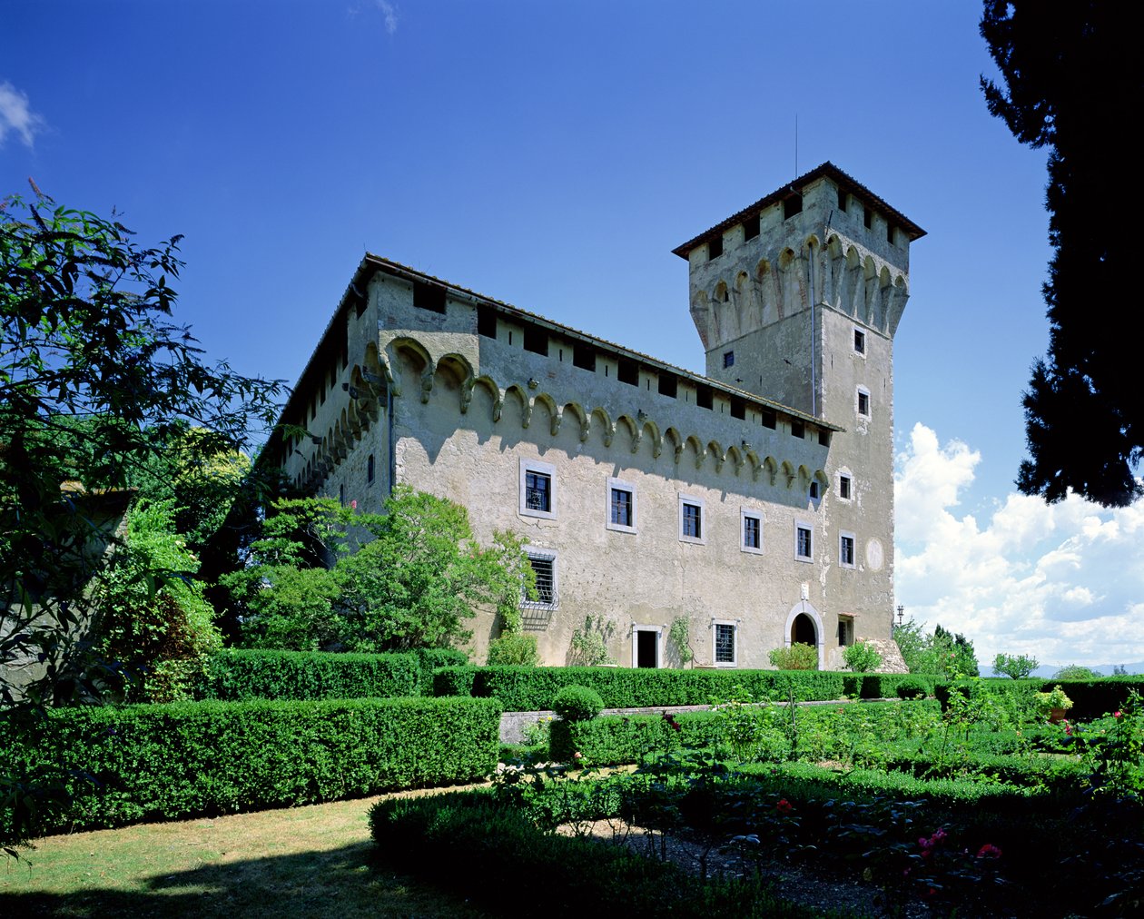 فيلا il Trebbio ، S.Peiro a Sieve ، بدأت عام 1451 (صورة فوتوغرافية) بواسطة Michelozzo di Bartolommeo